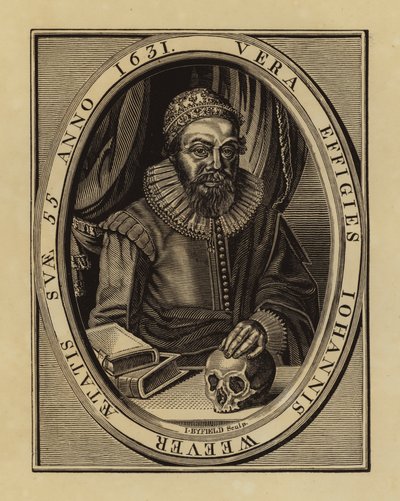 John Weever , engelsk poet og antikvar (gravering) av English School