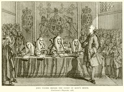 John Wilkes foran Court of Kings Bench av English School