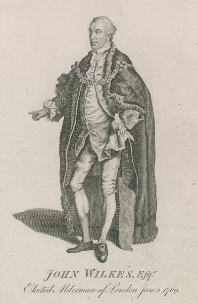 John Wilkes, valgt til rådmann i London, 2. januar 1769 av English School