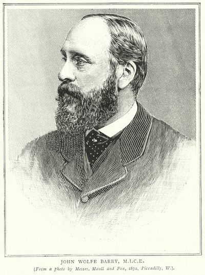 John Wolfe Barry, MICE (gravering) av English School