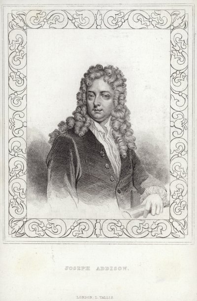 Joseph Addison , engelsk forfatter og politiker av English School