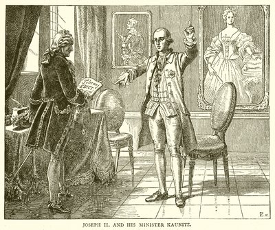 Joseph II og hans minister Kaunitz av English School