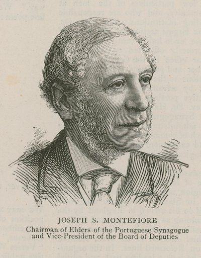 Joseph S Montefiore, styreleder for eldste i den portugisiske synagogen og visepresident for varastyret av English School