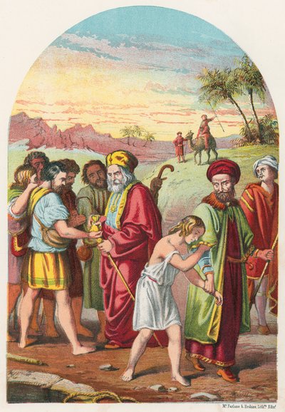 Joseph solgt av brødrene hans av English School