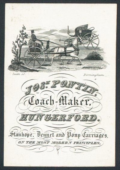 Josiah Pontin, bussmaker, byttekort av English School