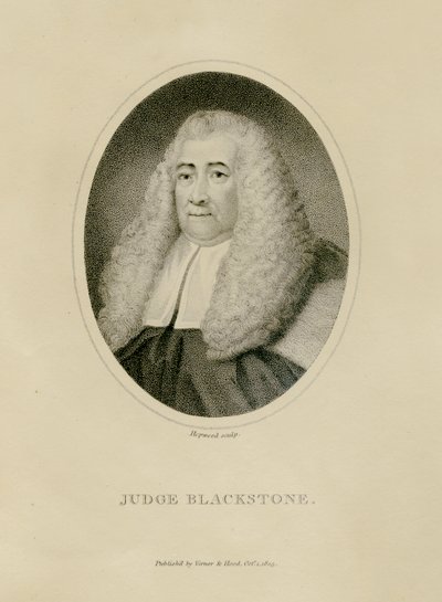 Judge Blackstone, c.1800 (engraving) av English School