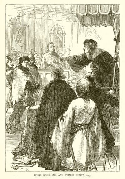 Dommer Gascoigne og prins Henry, 1413 av English School