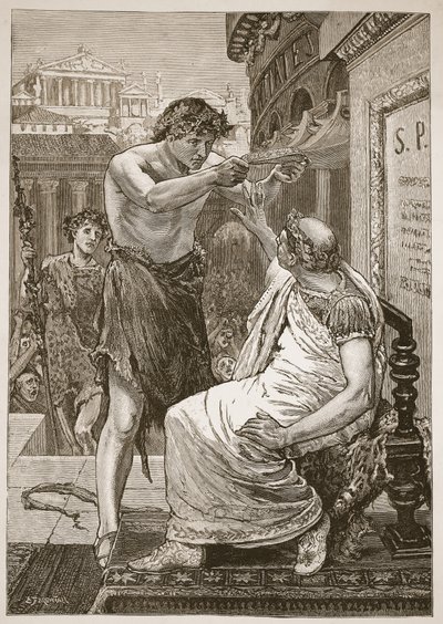 Julius Caesar nekter kronen tilbudt av Anthony av English School