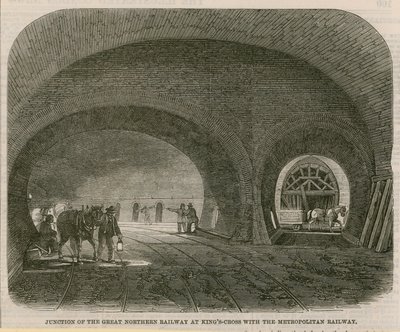 Krysset mellom Great Northern Railway ved Kings Cross med Metropolitan Railway av English School