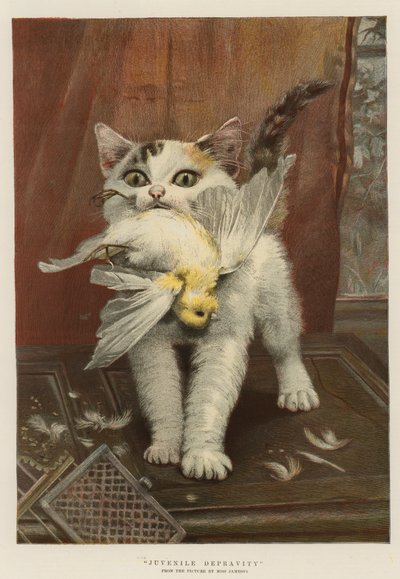 Juvenile depravity (chromolitho) av English School