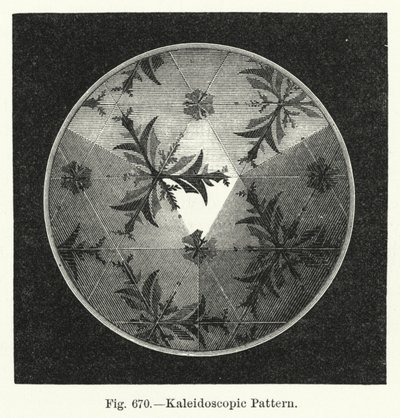 Kaleidoskopisk mønster (gravering) av English School