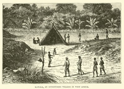 Kawala, en forankret landsby i Vest-Afrika av English School