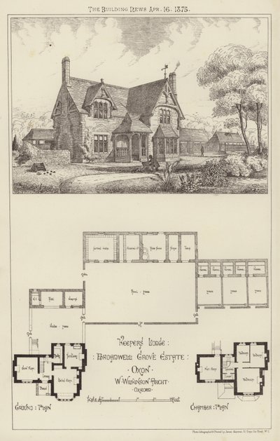 Keepers Lodge, Broadwell Grove Estate, Oxon (gravering) av English School