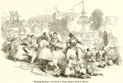 Sonntagsfeier nach dem Buch der Sporte von König James von English School