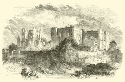 Kenilworth Castle (gravering) av English School