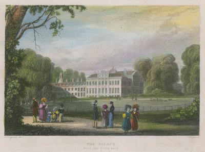 Kensington Palace, London, fra sørøst av English School