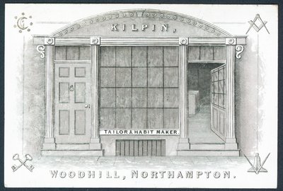Kilpin, Schneider und Kostümmacher, Visitenkarte von English School