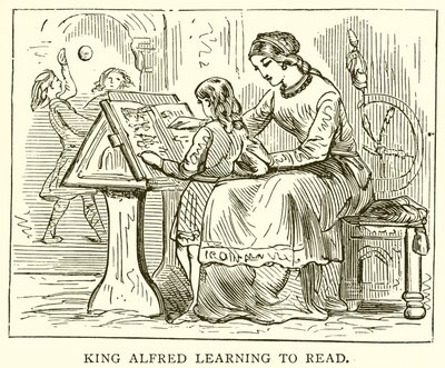 Kong Alfred lærer å lese av English School
