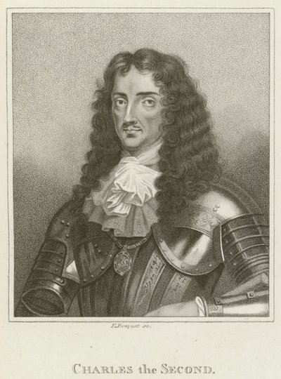 Kong Charles II (gravering) av English School