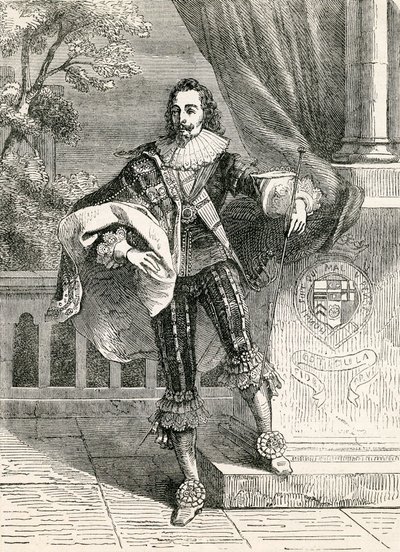 King Charles I, illustrasjon hentet fra John Cassells Illustrated History of England, 1857 av English School