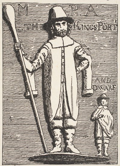 King Charles Porter and Dwarf, fra det gamle basrelieffet av English School