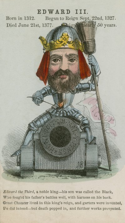 Kong Edward III (akvatint) av English School