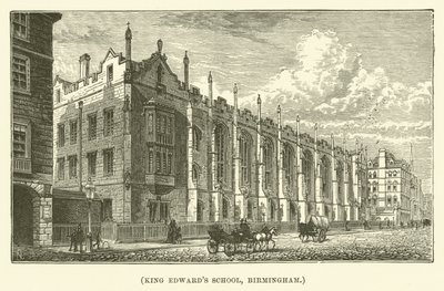 King Edward#39;s School, Birmingham (gravering) av English School
