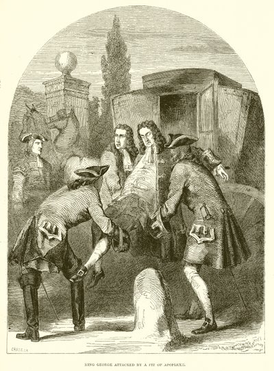King George angrepet av en Fit Apoplexy av English School