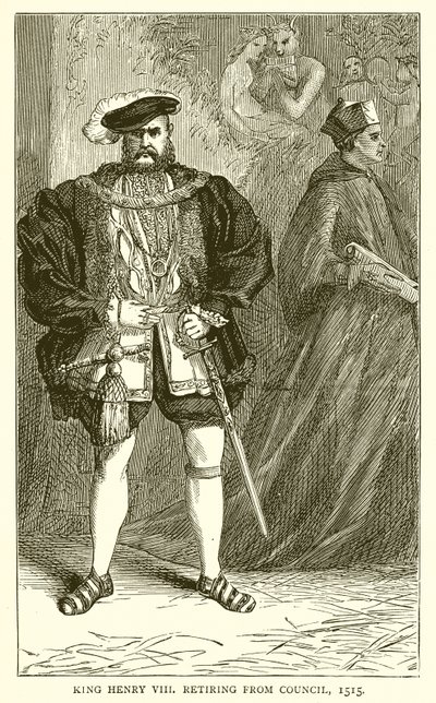 Kong Henry VIII trakk seg fra rådet, 1515 av English School
