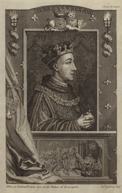 Kong Henry V av England av English School