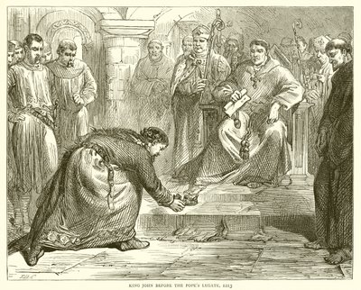 Kong John før pavens legat, 1213 av English School