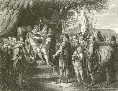 King John signerer Magna Charta av English School