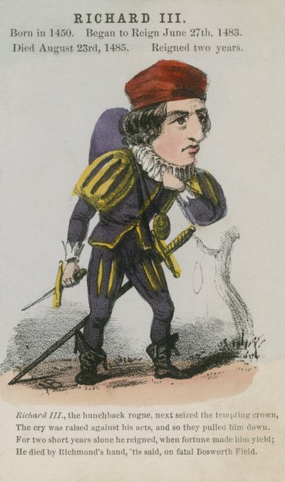 Kong Richard III (akvatint) av English School