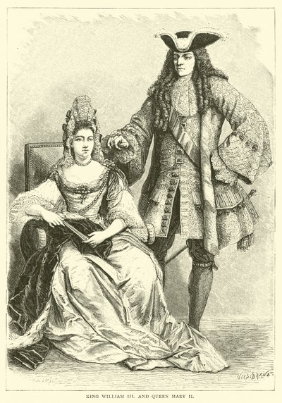 Kong William III og Queen Mary II av English School