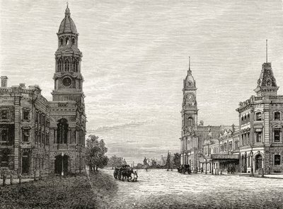 King William Street, Adelaide, ca. 1880, fra 