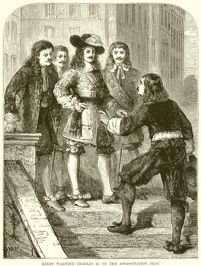 Kirby advarer Charles II om attentatplanen av English School
