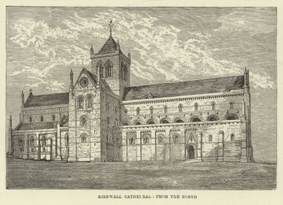 Kirkwall katedral, fra nord av English School