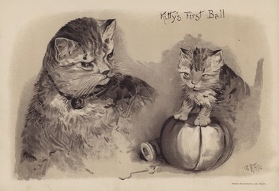 Kittys første ball (chromolitho) av English School