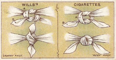 Knots, no.6 fra First Aid-serien med Willss Cigarettes-kort, 1913 av English School