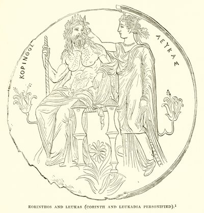 Corinth and Lefkas (Corinth and Lefkadia personified) av English School