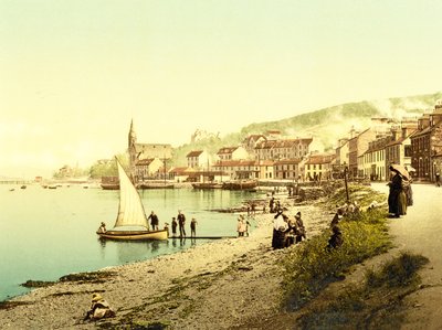 Kyles of Bute Bannatyne (håndfarget bilde) av English School