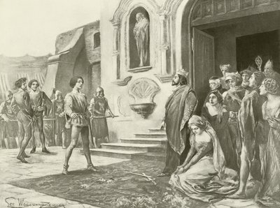 La Favorita, akt III scene xii (gravyr) av English School