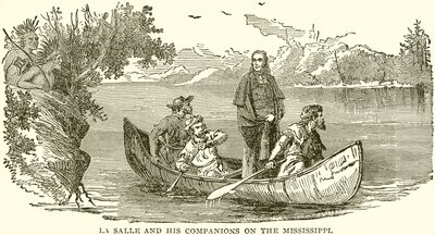 La Salle og hans følgesvenner på Mississippi av English School