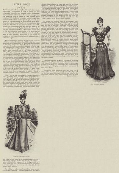 Seite der Damen (Lithografie) von English School