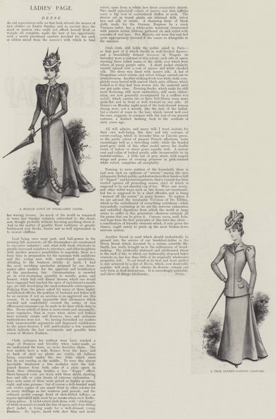 Damen-Seite, Kleid von English School