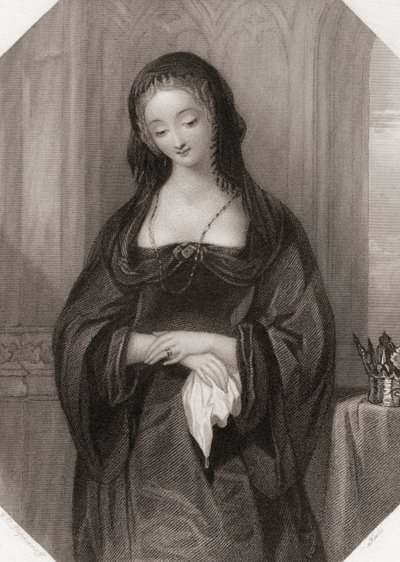 Lady Grey. Hovedkvinnelig karakter fra Shakespeares skuespill Kong Henrik VI. av English School