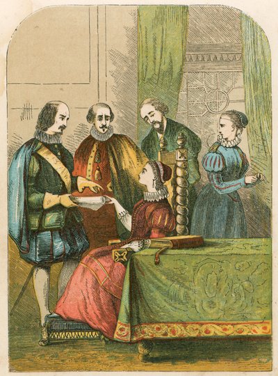 Lady Jane Gray ba om å ta imot kronen av English School