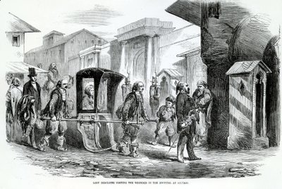 Lady Redcliffe besøker sykehuset i Scutari, 1800-tallet av English School