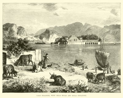 Lago Maggiore, med Isola Bella og Isola Pescatore av English School