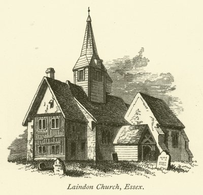 Laindon kirke, Essex (gravering) av English School